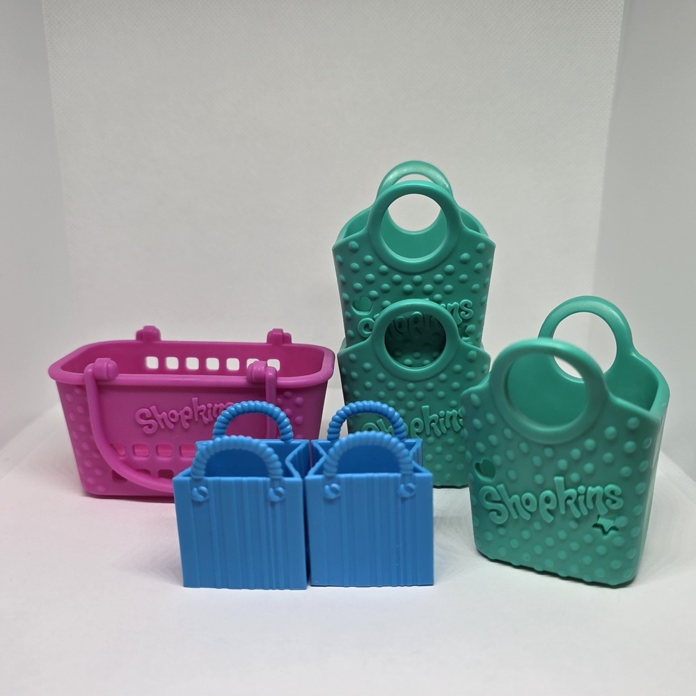 Shopkins Shopping Baskets Bags Multicolor Lot